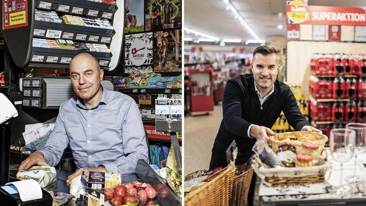 Jérôme Meyer (l.): Er steht seit gut fünf Jahren an der Spitze von Aldi Suisse und trimmt den Discounter auf Effizienz. Für Aufsehen sorgten tiefere Fleischpreise. Nicholas Pennanen: Der Lidl-Schweiz-Chef setzt auf Wachstum. Jährlich sollen 10 bis 15 neue Filialen dazukommen. Das Ziel des Finnen: 300 Supermärkte in der Schweiz – viele davon in den Städten.