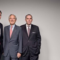 EX-CEO Martin Wittig (links), Gründer Roland Berger (mitte) und Leiter Burkhard Schwenker: Roland Berger Consultants (Bild: ZVG)