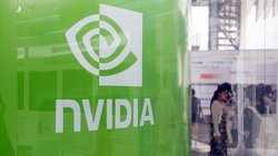 Nvidia-Stand an einer Konferenz in Shanghai im September 2024.