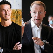 Beyond-Meat-Gründer Ethan Brown (l.) und Oatly-CEO Toni Petersson (M.) laufen die Anleger davon. Nestlé-Chef Mark Schneider kam an der Börse deutlich besser davon.