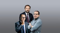 Erfolgsgespann: Nicolas Campiche und Bertrand Demole von Pictet, Stéphane Bancel, CEO Moderna (v.l.)