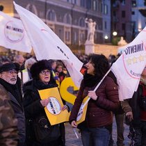 Wahlveranstaltung: Die Fünf-Sterne-Bewegung erhält viel Zuspruch..
