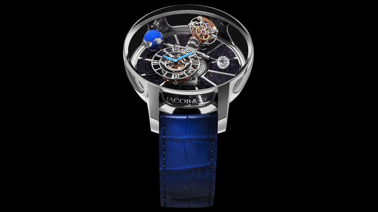 Die Astronomia Bucherer Blue war das erste Tourbillon mit drei Achsen im All.