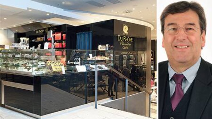 Die Genfer Pralinenfirma Du Rhône tastet sich zu Jelmoli Zürich vor. Nun plant Alexandre Marangoni den Sprung über die Grenze.