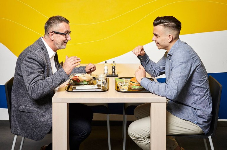 François Foucault und Tino Nujic arbeiten bei Swiss Life
