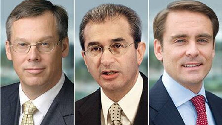Grosszügig empfangen – und gescheitert: Jerker Johansson, Kai Nargolwala und David Blumer (v.l.).
