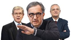 Philippe Varin, Chef von PSA Peugeot Citroën, Fiat-Lenker Sergio Marchionne und Martin Winterkorn von VW.