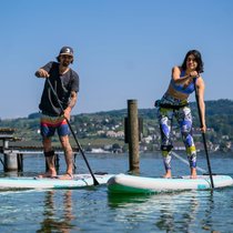 Jetzt paddeln sie wieder: SUP-Begeisterte auf dem Zürichsee