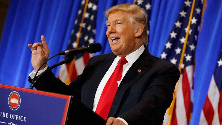 Donald Trump: Der US-Leitindex S&P 500 kletterte zuletzt auf ein Rekordhoch.