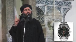 Terrorfürst al-Baghdadi: Seine Uhr ist wohl eine Al-Fajr WA-10S Deluxe.  Keystone/PR