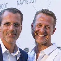 Philippe Gaydoul (l.) angelte sich Michael Schuhmacher als Werbeträger. (Bild: Keystone)