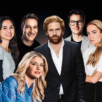Jung und (erfolg)reich: Stefanie Flückiger-Mangual, Marco Odermatt, Beatrice Egli, Patrick Liotard-Vogt, Severin Hacker, Marina Rafail-Vogiatzakis (v.l.).