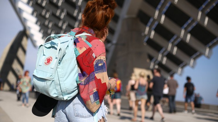 Der Kånken am Festival: Der Rucksack der Bergsportmarke Fjällräven überzeugt überall – ausser am Berg. Das ist eine Last und eine Ehre für die Firma.