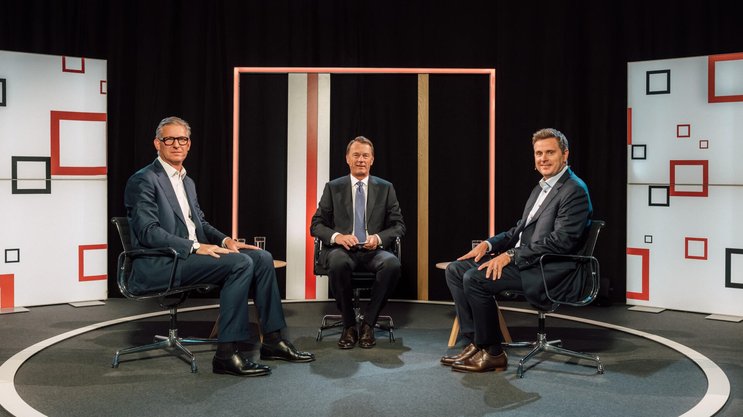 Von links: Philipp Navratil, Nestlé; Dirk Schütz, Bilanz; Thomas Schinecker, Roche.
