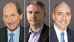 Die Chefs der drei Top-Steuerzahler: Paul Bulcke (Nestlé), Severin Schwan (Roche) und Joseph Jimenez (Novartis).