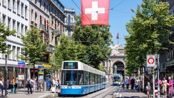 Die Bahnhofstrasse in Zürich.