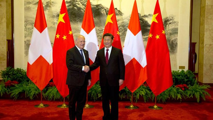 Johann Schneider-Ammann und Xi Jinping: China wurde zum Grossinvestor. Keystone
