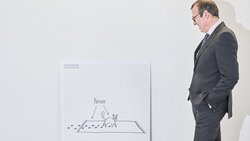Markus Hongler: Der CEO setzt wie sein Vorgänger auf humorvolle Schadenskizzen.Fabian Unternäher