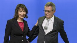 Bekamen 2018 Gehaltserhöhung: Suzanne Thoma, Konzernchefin, und Urs Gasche, Verwaltungsratspräsident bei BKW.