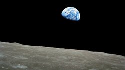 Weltraum: Der Blick vom Mond auf die Erde.  Keystone