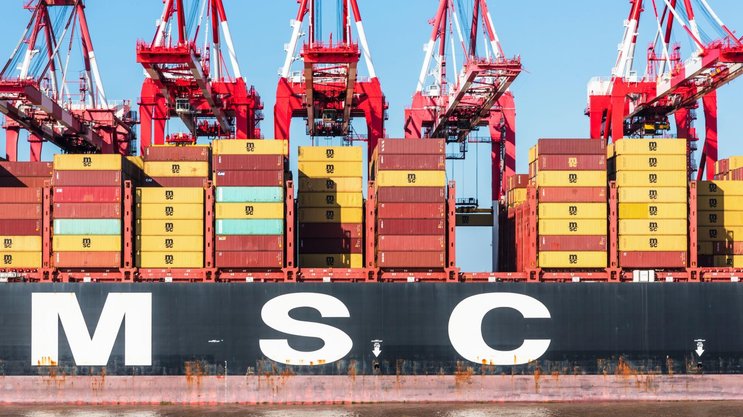 Containerschiff von MSC: Mit einer Flotte von 1000 Containerschiffen und 300 Routen ist MSC die grösste Reederei der Welt.