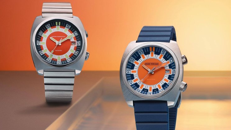 Die limitierte Taucheruhr kombiniert klassisches Design mit modernen Elementen wie Titangehäuse und knallorangem Zifferblatt.