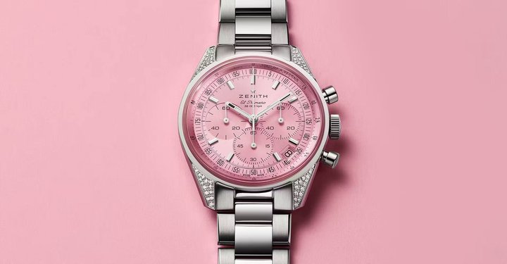 Zenith Chronomaster Original Pink 8818 Franken Second Hand