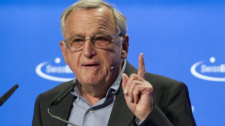 Hansjörg Wyss: Mit Pauken und Trompeten platzt der Milliardär in die EU-Debatte. Keystone