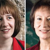 Jasmin Staiblin (l.) von Alpiq und BKW-Chefin Suzanne Thoma.