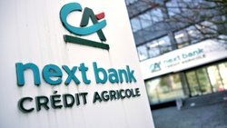 Eine Bank spezialisiert auf Grenzgänger: Filiale von CA Next Bank in Basel.