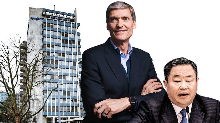 In Wartestellung: Syngenta-CEO Erik Fyrwald und VR-Präsident Frank Ning (r.).