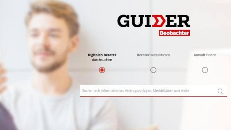 Guider: Der «Beobachter» lanciert einen neuen digitalen Rechtsberater. Beobachter
