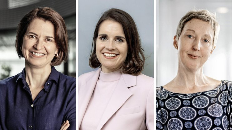 Für Géraldine Picaud (l.) von SGS und Ricarda Demarmels (M.) von Emmi war der CFO-Job das Sprungbrett zum CEO-Posten. Anna Manz verantwortet die Finanzen bei Nestlé.