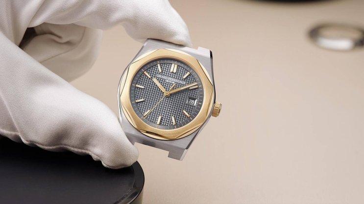 Die Schweizer Uhrenmarke Girard-Perregaux präsentiert die Laureato Fifty, eine Neuauflage ihres klassischen Sport-Chic-Modells.