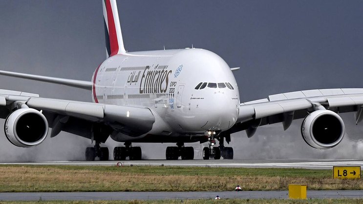 Landung eines Airbus A380: Die Produktion des grössten Passagierjets der Welt ist bald Geschichte.