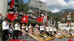 Trachtenfest: Das Schweizer Image erleidet Schaden durch Skandale.  Keystone