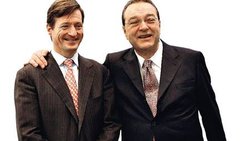 Von Anlegern  verschmäht: CS-Chef Brady Dougan  und UBS-Lenker Oswald Grübel (r.).