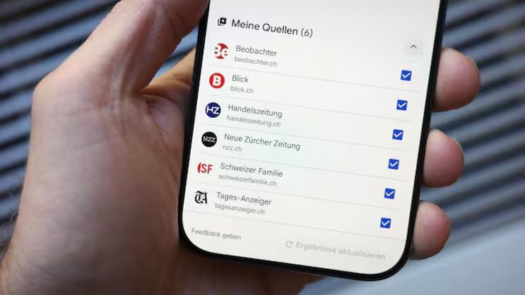 Die «bevorzugten Quellen» können über die eigenen Google-Einstellungen definiert werden.