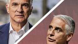 Sergio Ermotti (oben links) und Andrea Orcel: Zwei Top-Banker, die sich nichts schenken.