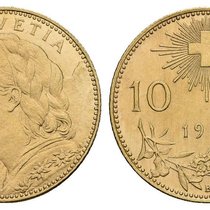 Das 10-Franken-Goldvreneli von 1911.