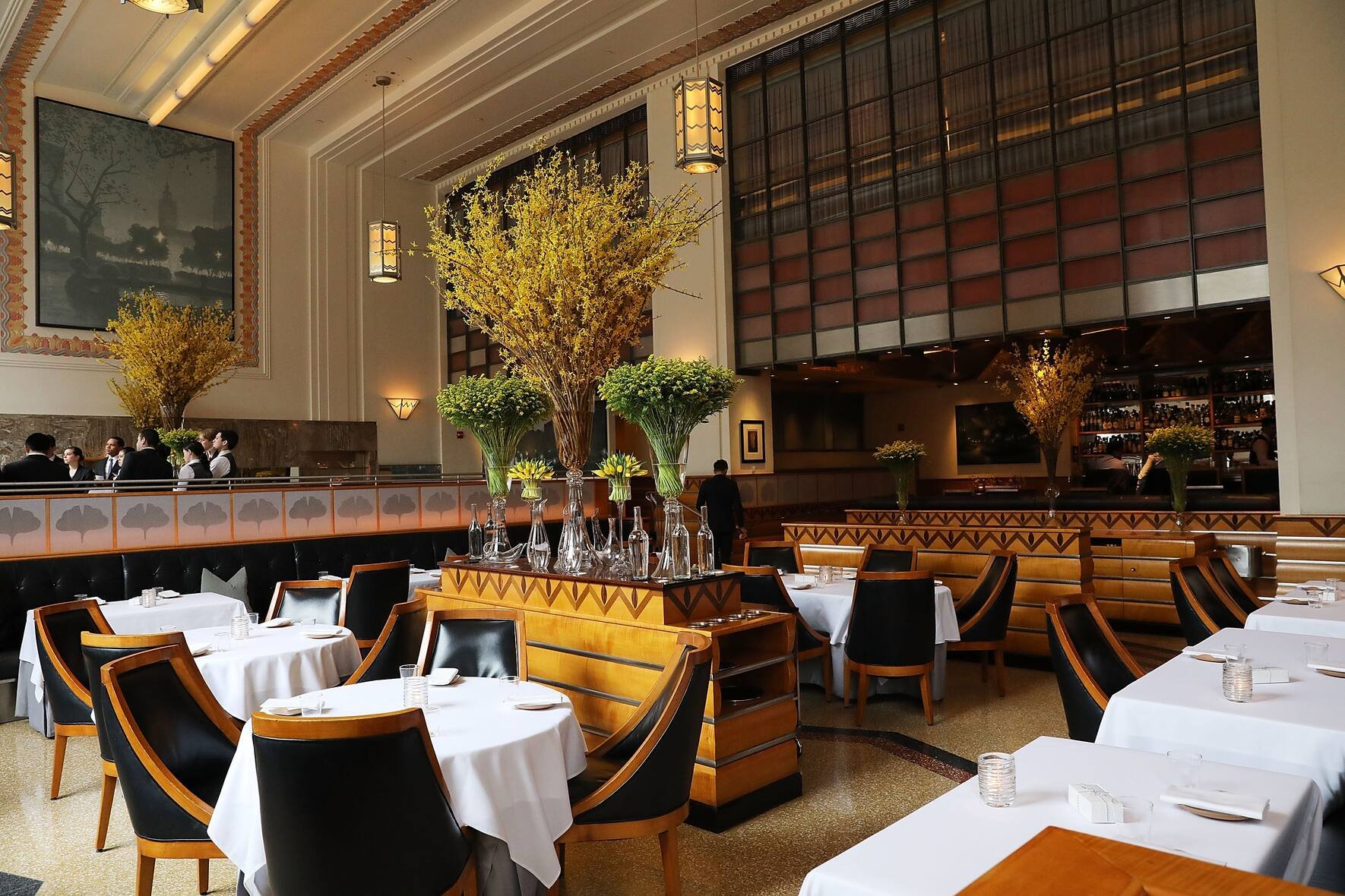 NEW YORK, NY - APRIL 06:  The main dining room is set for dinner at Eleven Madison Park at 11 Madison Avenue in the Flatiron District on April 6, 2017 in New York City. The esteemed restaurant has recently been named as the world's No. 1 restaurant in the World's 50 Best Restaurants awards, the first U.S. establishment to win the top spot since 2004.  (Photo by Spencer Platt/Getty Images)