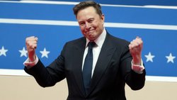 FILE - Elon Musk arrives to speak at an indoor Presidential Inauguration parade event in Washington, Jan. 20, 2025. (AP Photo/Matt Rourke, File)
FILE - Elon Musk arrives to speak at an indoor Presidential Inauguration parade event in Washington, Jan. 20, 2025. (AP Photo/Matt Rourke, File) Elon Musk