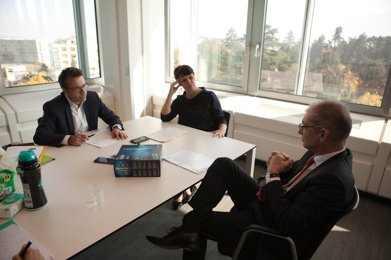Loic Tassel, Europachef von P&G, fotografiert in der Zentrale in Genf.