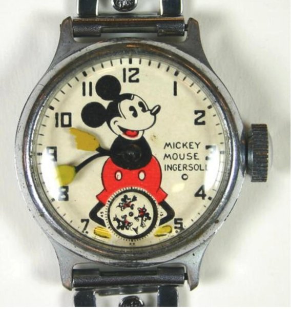 Eine Ingersoll-Mickey-Mouse-Uhr aus den 60er-Jahren.