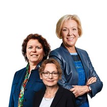 VR-Präsidentinnen: Wanda Eriksen-Grundbacher (RAB), Anne Eckhardt (Ensi) und Monika Ribar (SBB, v.l.) haben es als eine der wenigen Frauen gar ganz an die Spitze einer bundesnahen Organisation gebracht.
