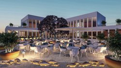 «Sablier»: Das Restaurant mit Bar und Lounge bietet Platz für über 250 Gäste und Blick in den Park von The Circle.