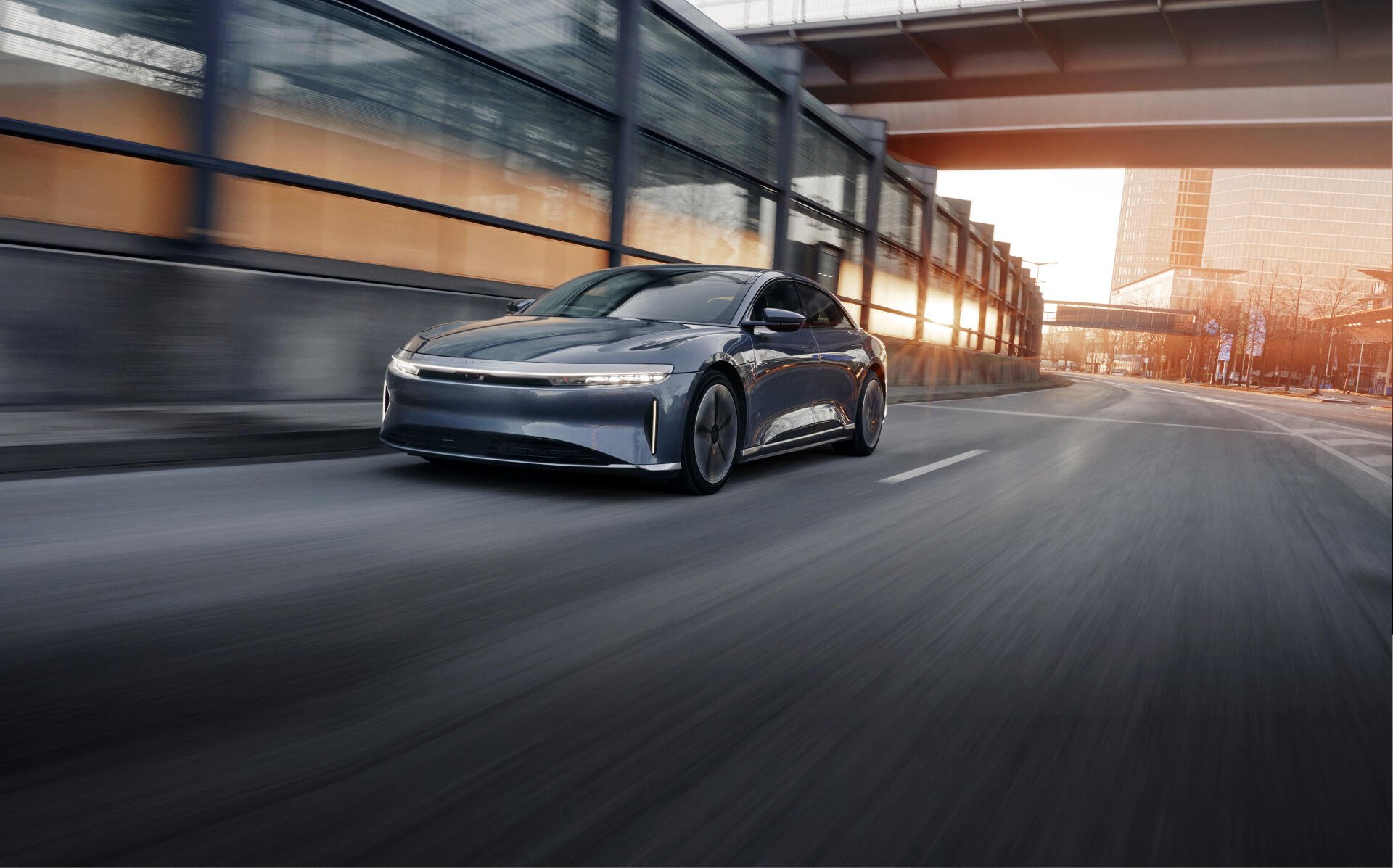Die Luxus-E-Limousine Lucid Air Grand Touring.