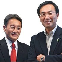 Grosse Konzerne, grosse Sorgen: Kazuo Hirai (l.) und Kazuhiro Tsuga, Chefs der japanischen Vorzeigekonzerne Sony und Panasonic.