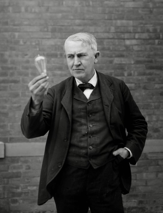Erfinder Thomas Alva Edison.