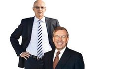 Gute Aussichten mit Sulzer: CEO Klaus Stahlmann (l.) und Präsident Manfred Wennemer.